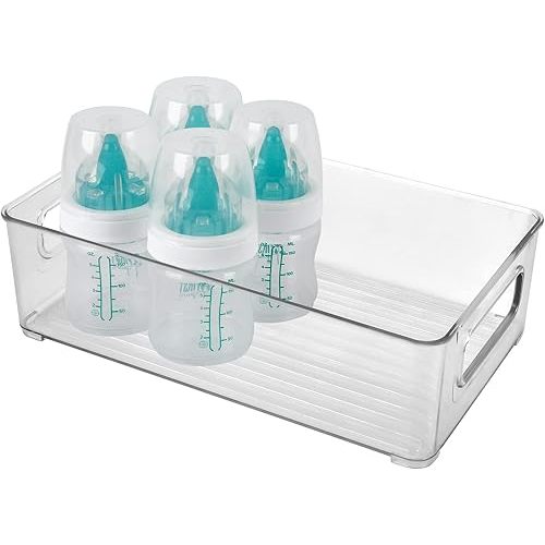 YeeBeny Baby Bottle Organizer - Plastic Storage Center for Bottles & Food Jars - Perfect for Cabinet, Pantry, Refrigerator & Countertop