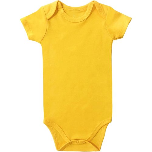 ROMPERINBOX Unisex Baby Onsies Solid Baby Bodysuit Romper Blank for 0-24 Months Boys Girls