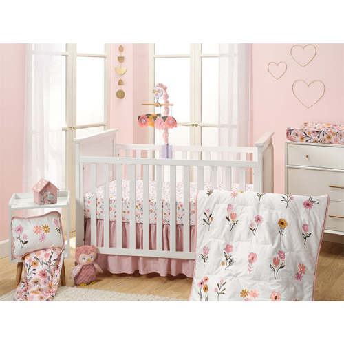 Coquette Floral Bows Fitted Crib Sheet – Lambs & Ivy