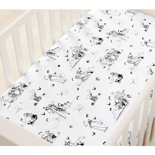 The Nightmare Before Christmas Organic Crib Fitted Sheet
