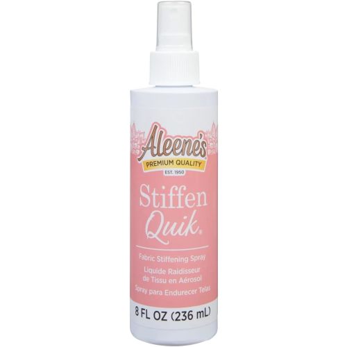 Aleene's 15581 Stiffen-Quick Fabric Stiffening Spray 8oz,Original Version, Packaging may vary