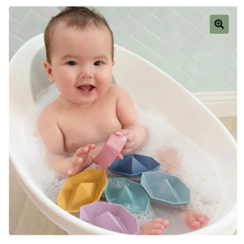 Living Textiles | Origami Bath Boats 6pk | Bambino Eco Toys