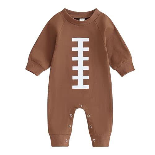 pengnight Newborn Baby Boys Girls Romper Long Sleeve Lil Bro Letter Print Solid Color Bodysuit Jumpsuit