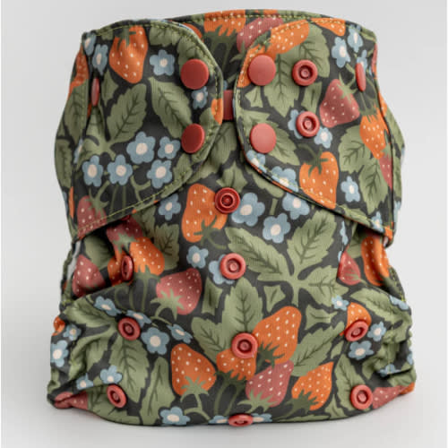 Luxe Pocket Cloth Diaper with Dual Inner Gussets and Athletic Wicking Jersey