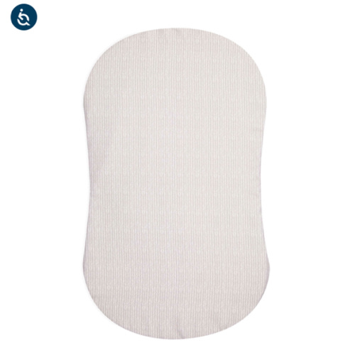 HALO - BassiNest Fitted Sheet 100% Cotton | Herringbone - cream ,