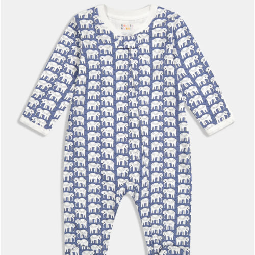 Infant Hathi Zipper Footie