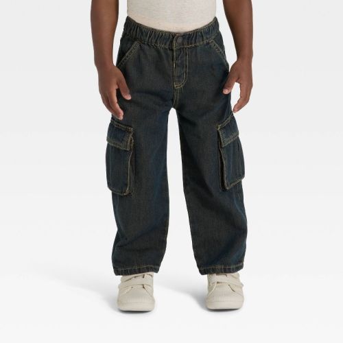 Toddler Boys' Cargo Denim Pants - Cat & Jack™