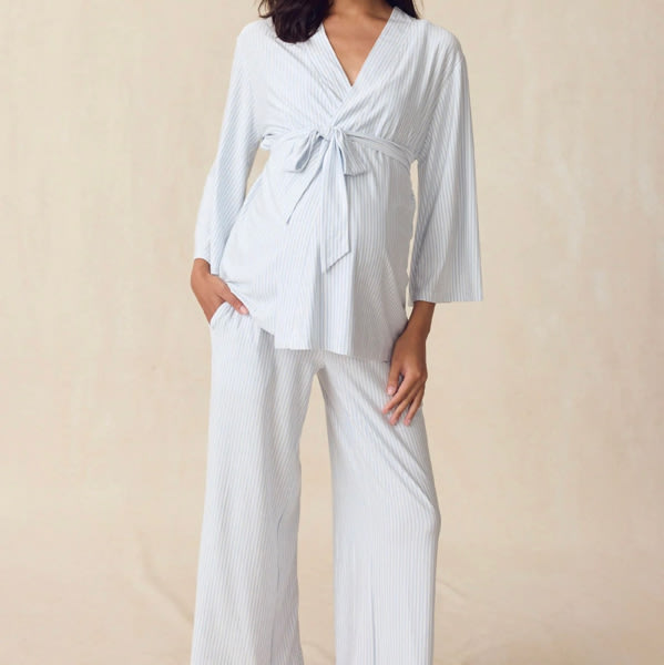 LAKE | Women | DreamModal® Pajamas | Fog Maternity Kimono Bundle