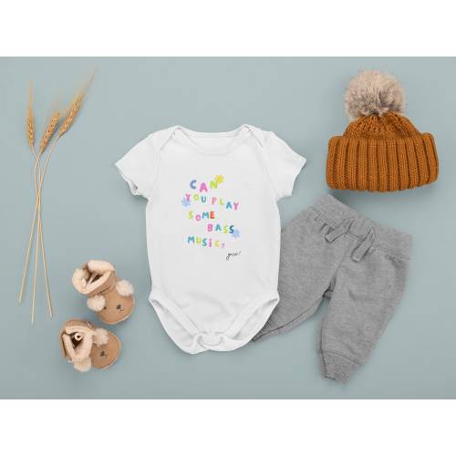 Griz Baby Onesie Can You Play Some Bass Infant Baby Rib Bodysuit