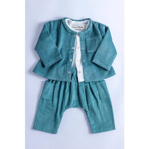 Teal SILAS Corduroy overshirt, Girls, Boys, Unisex Shirt/Jacket