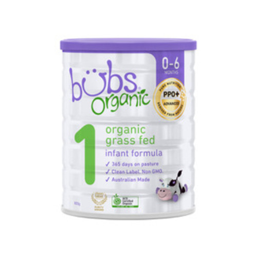 Bubs Organic Grass Fed Formula Stage 1 | 800g
