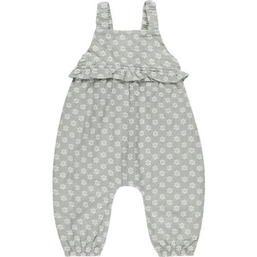 Kinsley Floral Embroidered Cotton Gauze Romper, 6-12M