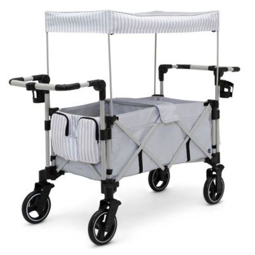 Babygap By Delta Children Deluxe Explorer Wagon Stroller - Gray Stripes