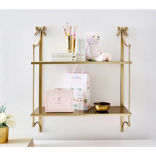 Ava Ribbon Tiered Metal Shelf 30"x27" | Pottery Barn Kids