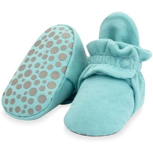 Zutano Unisex Organic Cotton Baby Booties With Gripper Soles