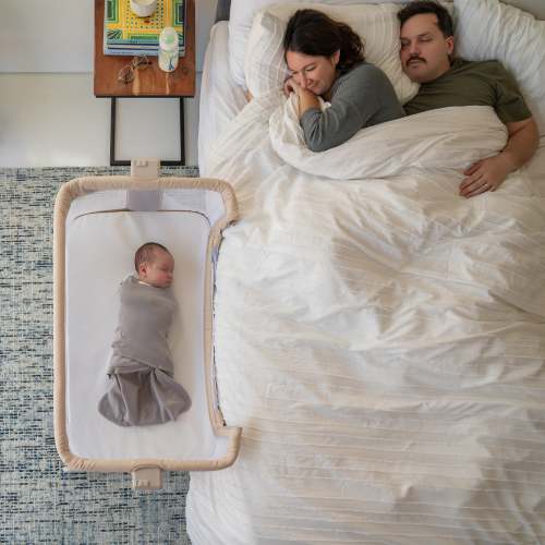 HALO® 2-in-1 Bedside Bassinet Sleeper | Adjustable Height Baby Bassinet