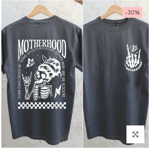 Motherhood Sometimes I Rock It Sometimes It Rocks Me Nursing T-shirt