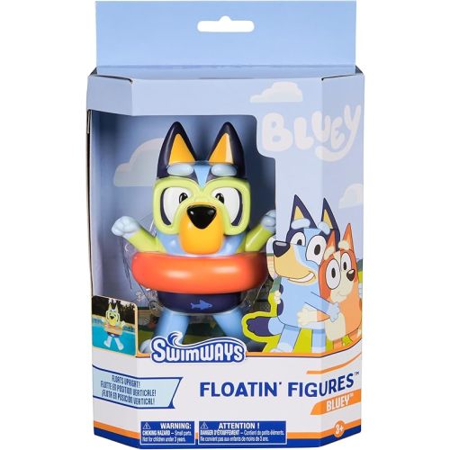 Swimways Bluey Floatin' Figures, Swimming Pool Accessories & Kids Pool Toys, Bluey Party Supplies & Water Toys for Kids Aged 3 & Up