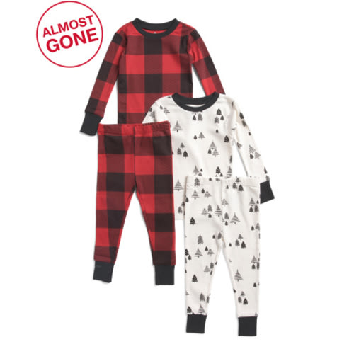 Infant Boys 4pc Long Sleeve Pajama Set | Boys' Pajamas | T.J.Maxx