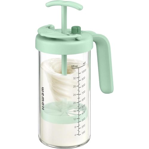 Borosilicate Glass Breast Milk Pitcher with Upgraded Mixer, Green