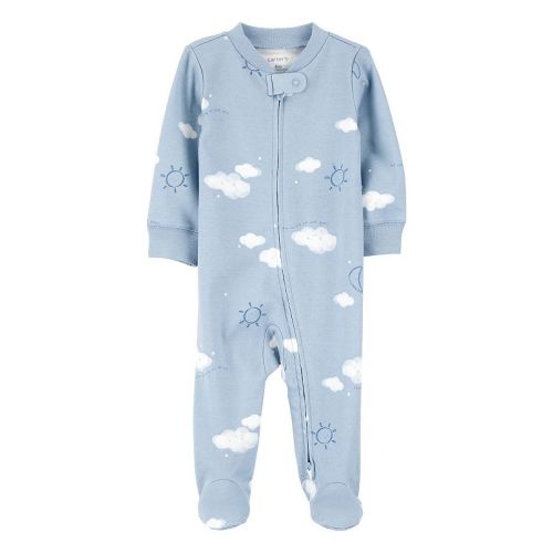 Baby Carter's Cloud Print 2-Way Zip Sleep & Play Pajamas