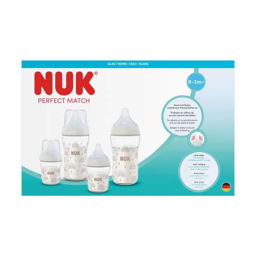 NUK Perfect Match Glass Bottle Set