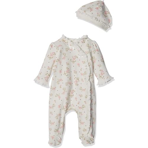 Little Me baby-girls Footie and Hat