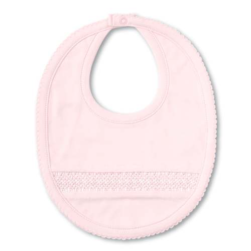 Hand Smocked CLB Charmed Pink Bib