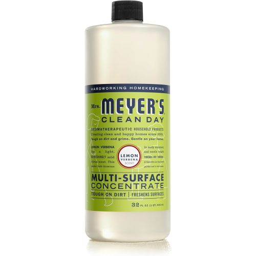 MRS. MEYER'S CLEAN DAY Multi-Surface Cleaner Concentrate, Use to Clean Floors, Tile, Counters, Lemon Verbena, 32 fl. oz