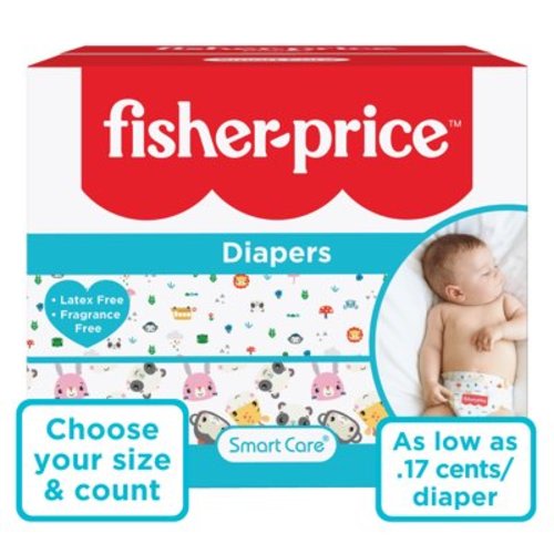 Fisher-Price Size 4 Diapers for Infants, 192 Ct - Walmart Business Supplies