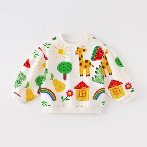 Baby Toddler Crayon Drawing Sweatshirt