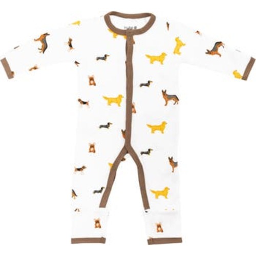 Dog Print Snap Up Romper