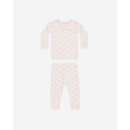 Modal Pajama Set Pink Blossom