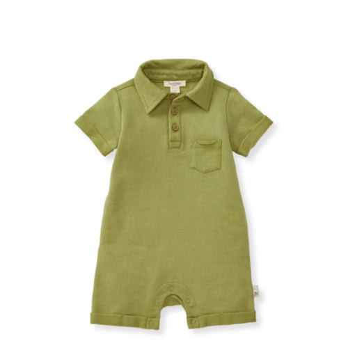 Organic Cotton Polo Baby Boy Romper