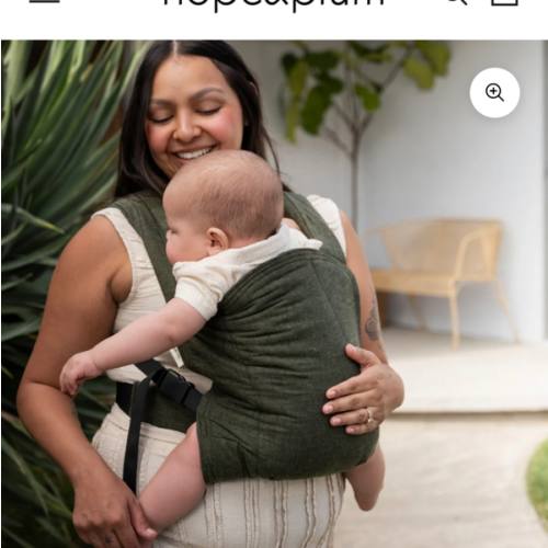 Grove Lark Baby Carrier | Dark Green Soft Structured Carrier | hope&plum