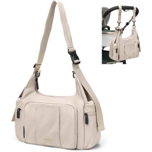 14L Puffer Diaper Bag Tote, Large Capacity Travel Diaper bags, Crossbody Hospital Bag for mom