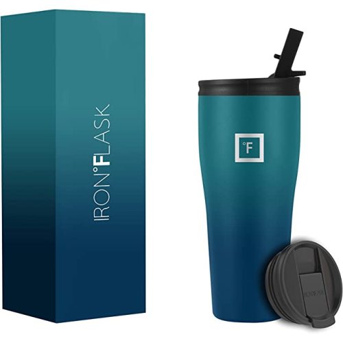 Amazon.com | IRON °FLASK Rover Tumbler 2.0 - 32 Oz, 2 Lids (Straw/Flip), Vacuum Insulated Stainless Steel Bottle, Modern Double Walled, Simple Thermo Travel Mug, Hydro Water Metal Canteen - Dark Night: Tumblers & Water Glasses