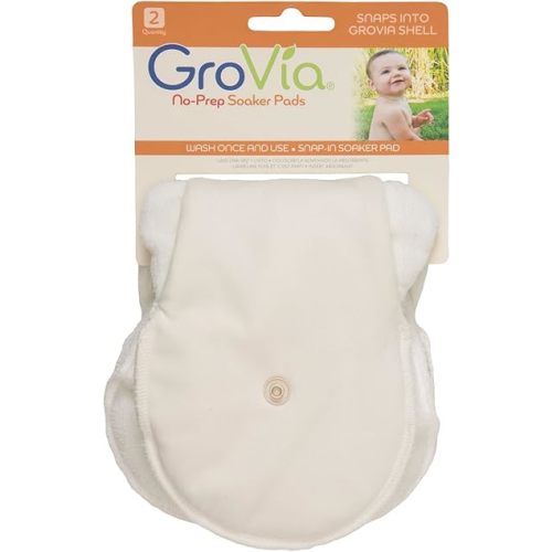 GroVia Diaper Pads, No-Prep Soaker Pad 2-Pack