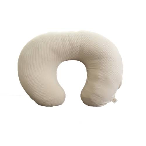 Oat Soft Ribbed Knit Nursing Pillow Cover - Breastfeeding Pillow - Neutral Nursing Cover - Beige Breastfeeding Pillow Cover