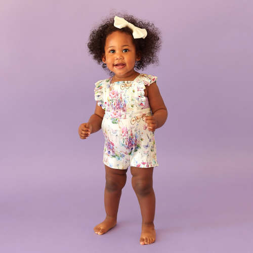 Katrina French Terry Short Overalls