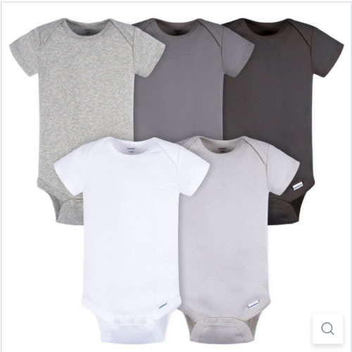 5-Pack Baby Neutral Greys Short Sleeve Onesies® Bodysuits – Gerber Childrenswear