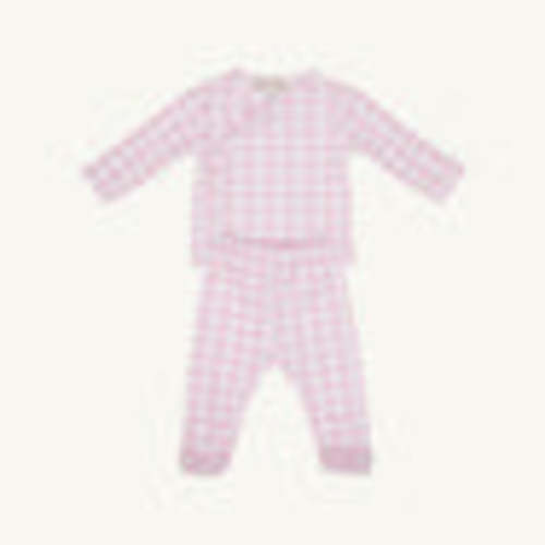 Cameron Cross-Front Set - Palm Beach Pink Gingham