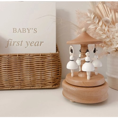 Heirloom Wooden Musical Carousel - Ballerina