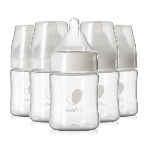 Evenflo Feeding Premium Proflo Venting Balance Plus Wide Neck Baby, Newborn and Infant Bottles - Developed by Pediatric Feeding Specialists - 5 Ounce (Pack of 6)