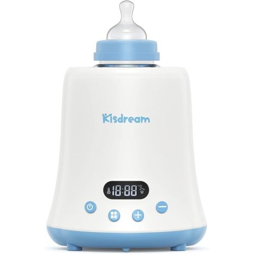 Bottle Warmer, Kisdream Baby Bottle Warmer for Breastmilk & Formula Fast Baby Milk Warmer Water Warmer with Timer, Accurate Temp Control, Defrost, Steri-lizing, Heat Baby Food - Breast Milk Warmer