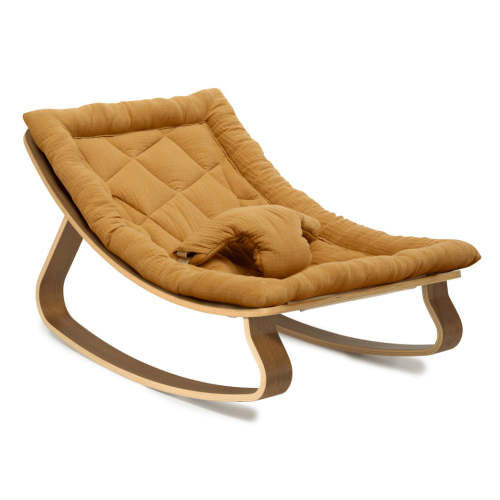 LEVO Baby Rocker - Camel / Walnut