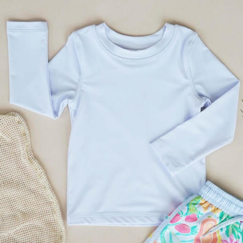 Long Sleeve Rash Guard Shirt | Light Beach Blue