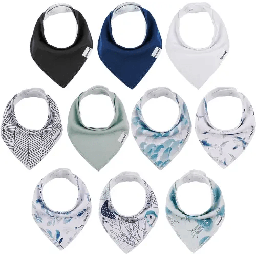 Baby Drool Bibs for Boys Girls,Baby Bibs for Teething and Drooling,Baby Boy Bibs,Baby Girl Bibs,Newborn Bibs for Baby Boy Girl