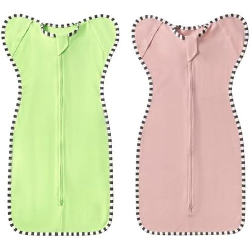 2-Pack Baby Transition Swaddle Set, Breathable Infant Sleep Sack, Soft Swaddling Sack for Boy Girl