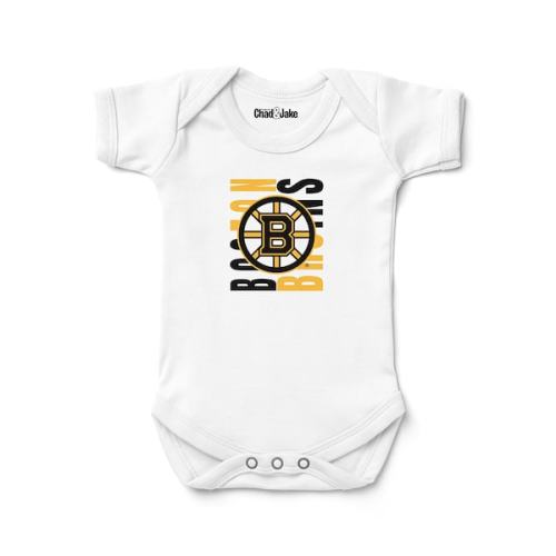 Newborn & Infant Boston Bruins Chad & Jake White Bodysuit